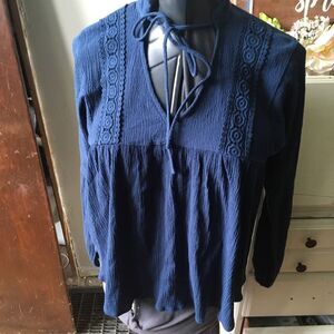 NWT Altar’d State S lace chocker flowy boho blouse